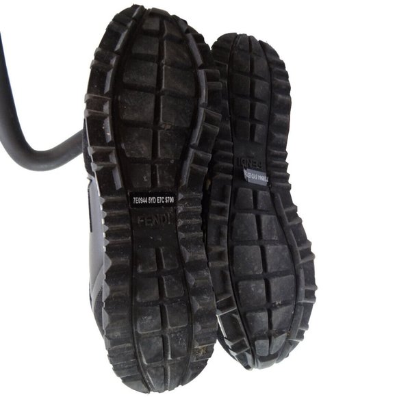 Fendi Leather Lightning Bolt Applique Running Sneakers Size 9 100% Authentic - Picture 8 of 8